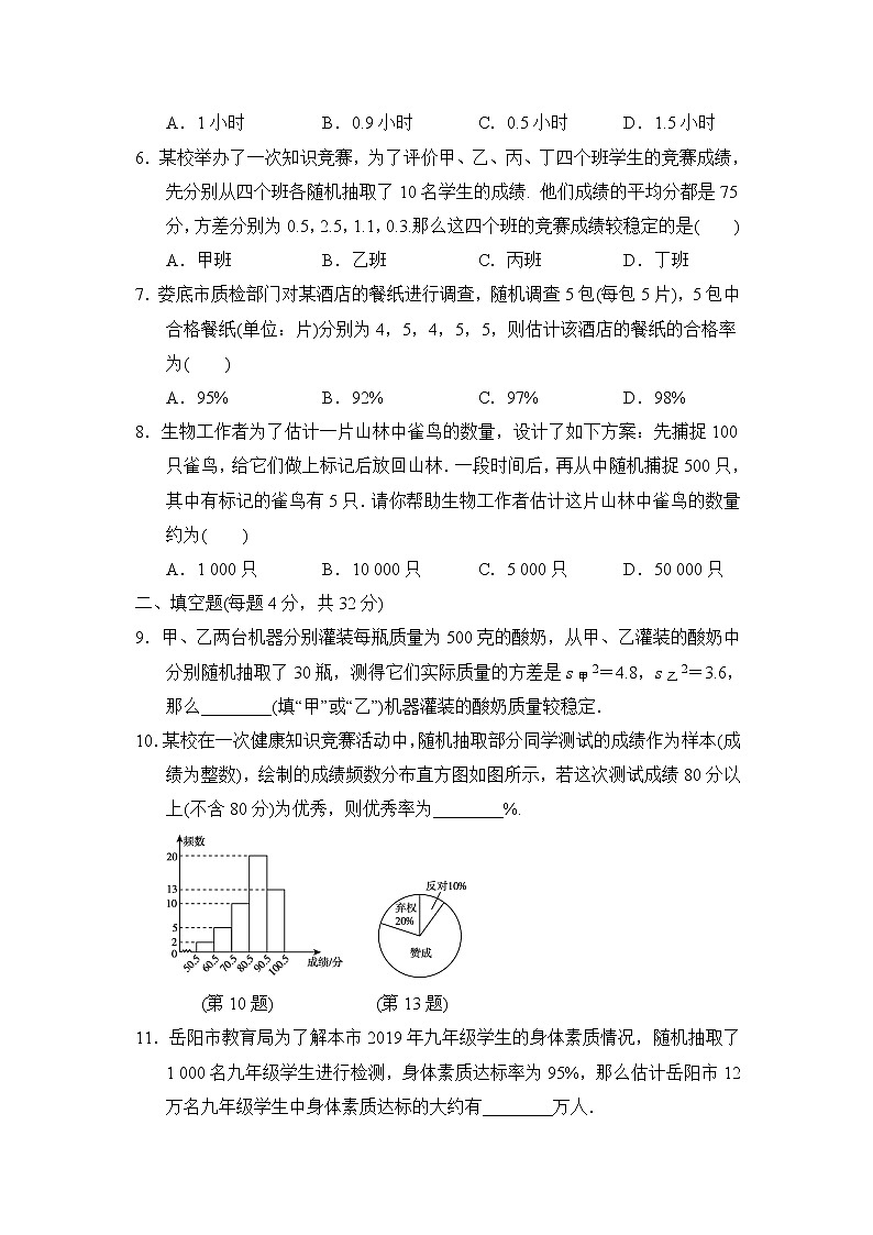 湘教版九年级上册数学第5章达标测试卷02