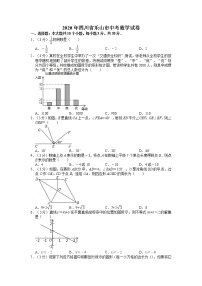 2020年四川省乐山市中考数学真题（含答案）