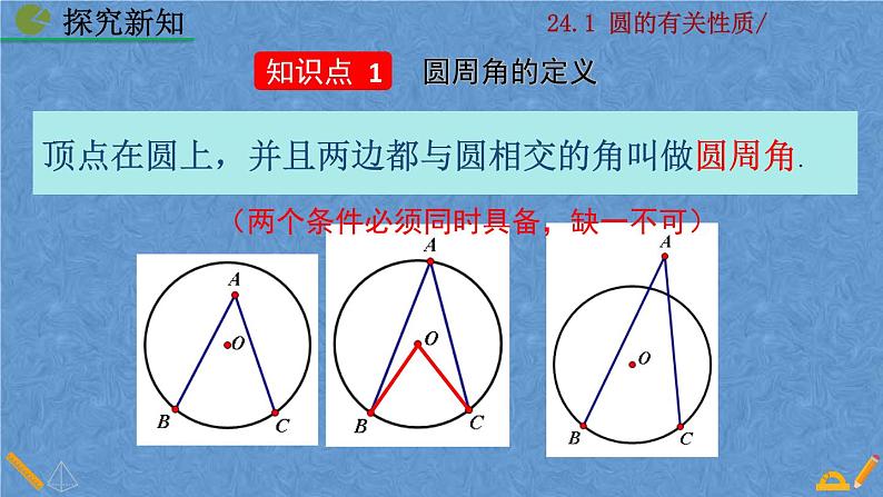 人教版九年级上册数学第二十四章 圆 24.1.4  圆周角课件05