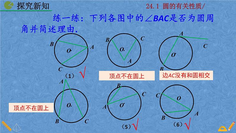 人教版九年级上册数学第二十四章 圆 24.1.4  圆周角课件06