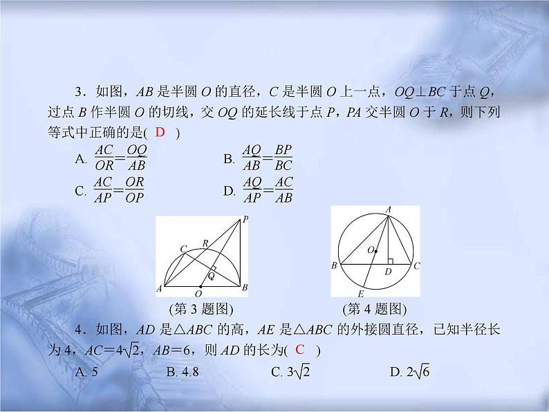 人教版数学中考复习专题《相似三角形的计算与证明》精品教学课件ppt优秀课件03