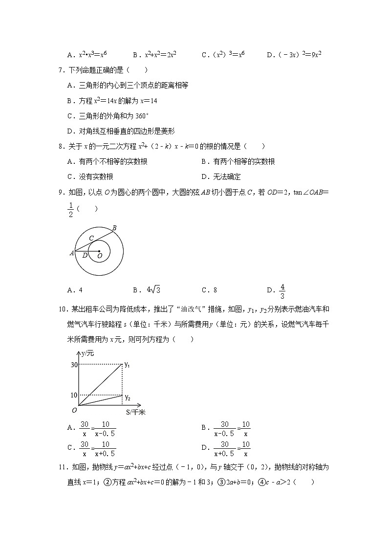 2021年四川省眉山市中考适应性数学试卷02