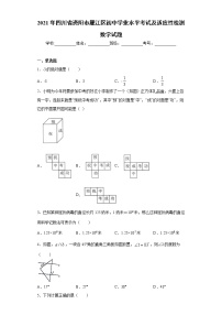 2021年四川省资阳市雁江区初中学业水平考试及适应性检测数学试题（word版 含答案）