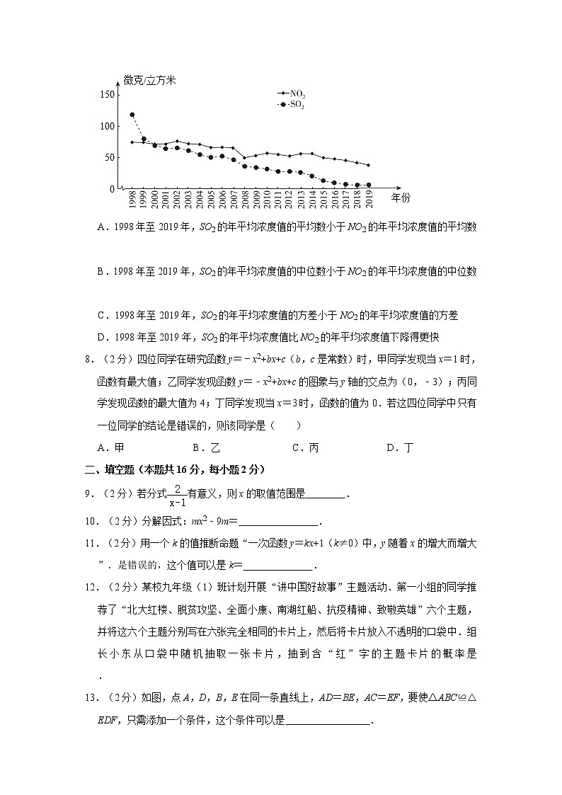 2021年北京市东城区中考数学二模试卷02