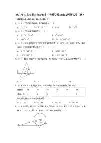 2021年山东省泰安市新泰市中考数学综合能力训练试卷（四）