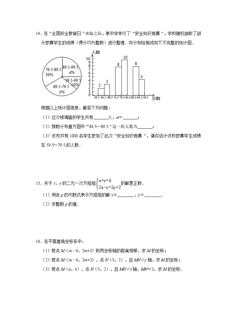 人教版2021年七年级下册数学期末综合复习题03