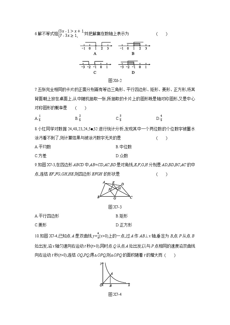 浙江省中考数学冲刺押题训练-易错题集训202