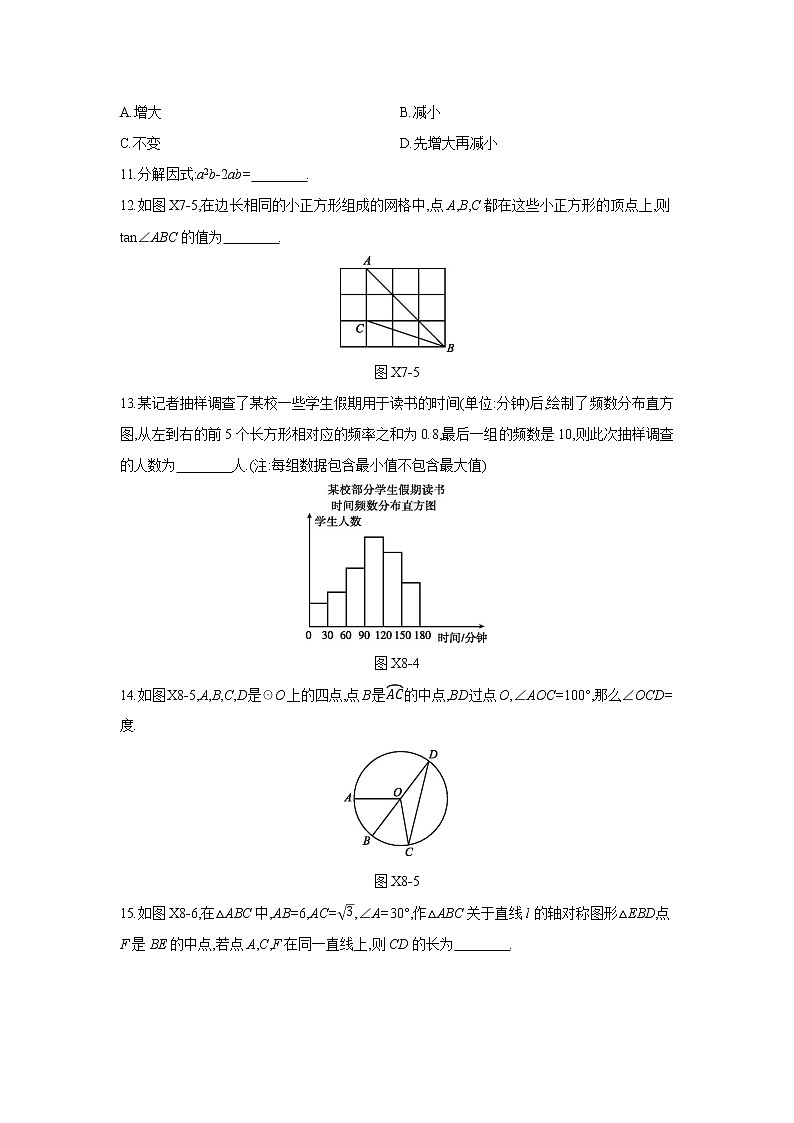 浙江省中考数学冲刺押题训练-易错题集训203