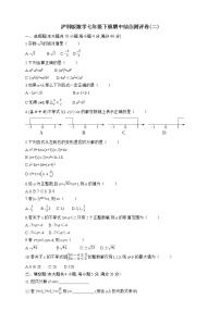 沪科版数学七年级下册期中综合测评卷(二)