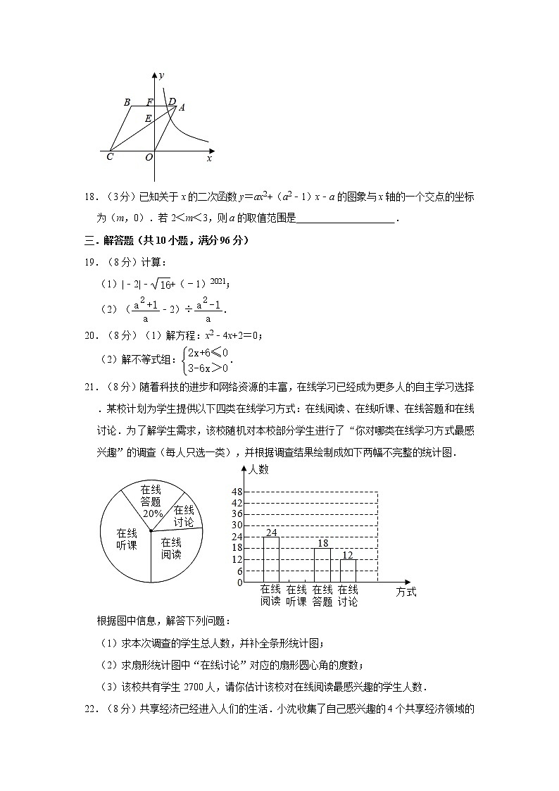 2021年江苏省扬州市江都区邵樊片中考数学二模试卷（word版，含解析）03