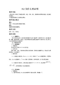 数学5.2 为什么要证明教案