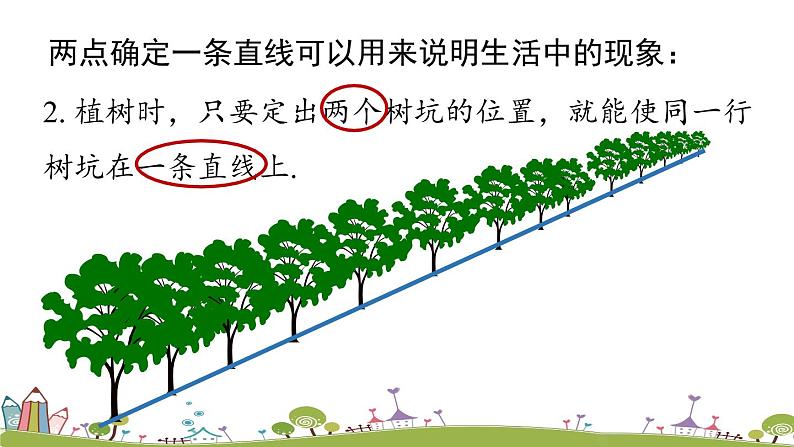 人教版数学七年级上册 4.2《直线、射线、线段课时1》PPT课件08