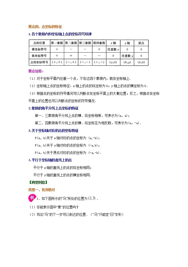专题7.1 平面直角坐标系（知识讲解）-2020-2021学年七年级数学下册基础知识专项讲练（人教版）03