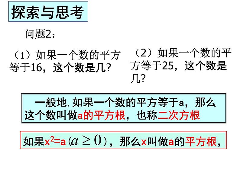 苏科版八年级上册数学课件 4.1平方根第4页