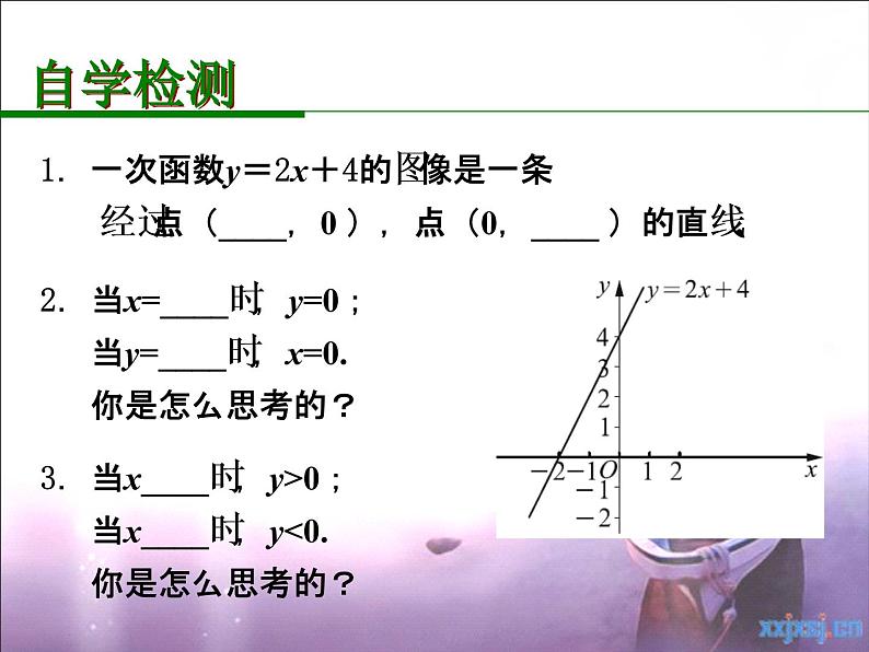 苏科版八年级上册数学课件 6.6一次函数、一元一次方程和一元一次不等式第5页