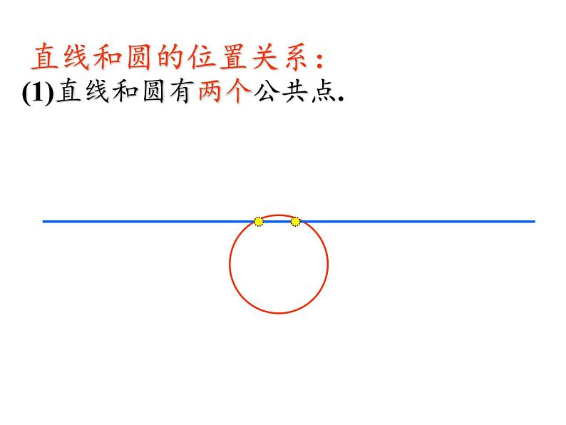 苏科版九年级数学上册课件2 .5 直线与圆的位置关系第4页