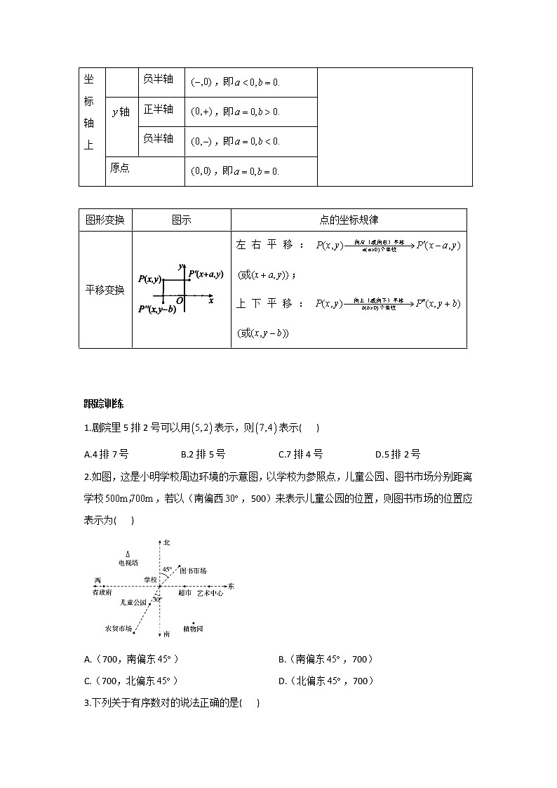2020-2021学年数学人教版七年级下册单元复习逆袭攻略第七章 平面直角坐标系 学案03
