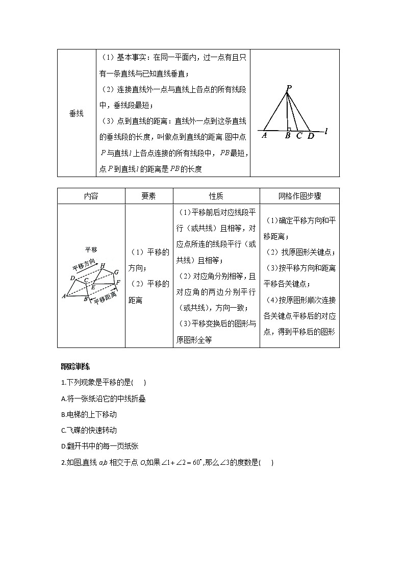 2020-2021学年数学人教版七年级下册单元复习逆袭攻略第五章相交线与平行线 学案02