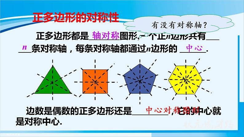 人教版九年级数学上册 第二十四章 圆 24.3 正多边形和圆课件08