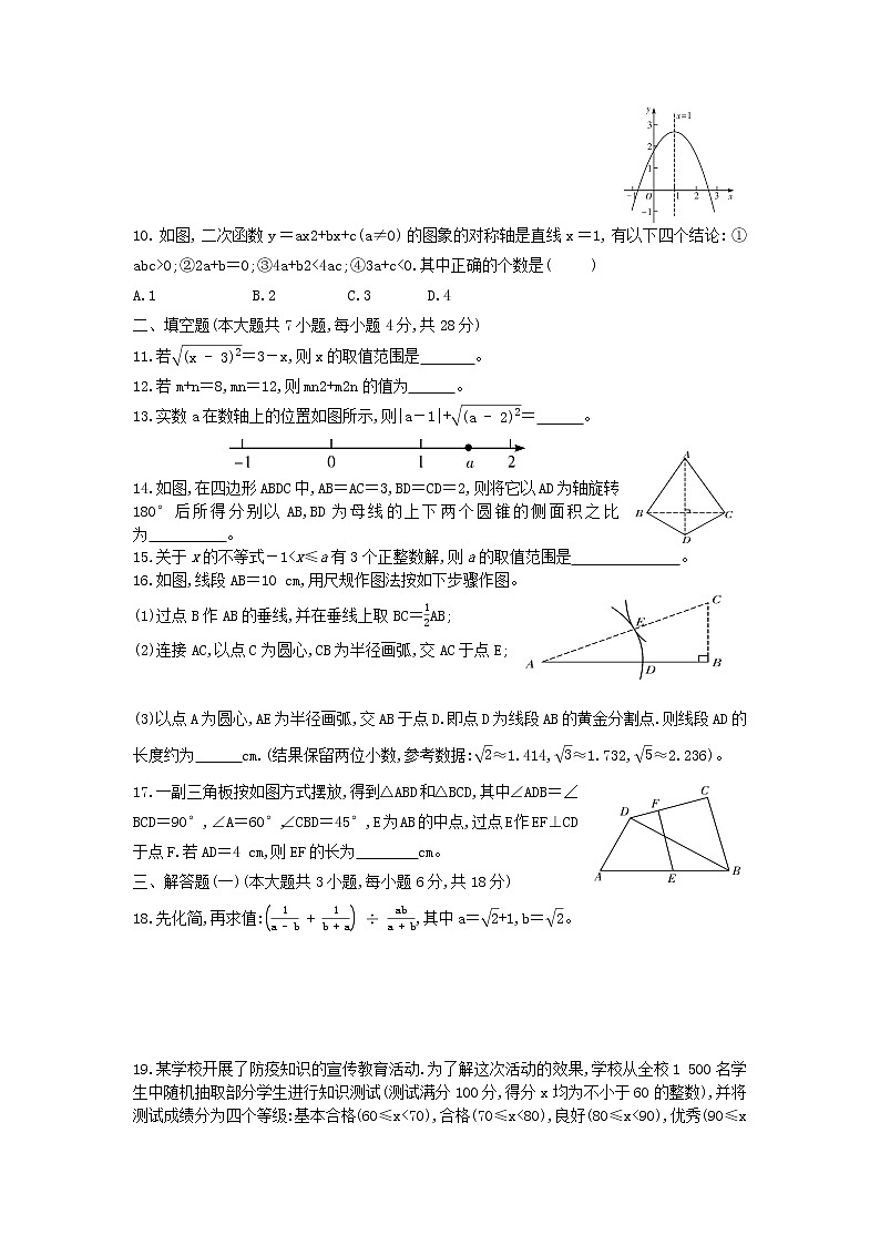 2021年广东省初中学业水平考试数学仿真模拟卷(五)（word版 含答案）02