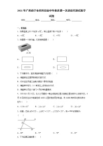 2021年广西南宁市宾阳县初中毕业班第一次适应性测试数学试题（word版 含答案）