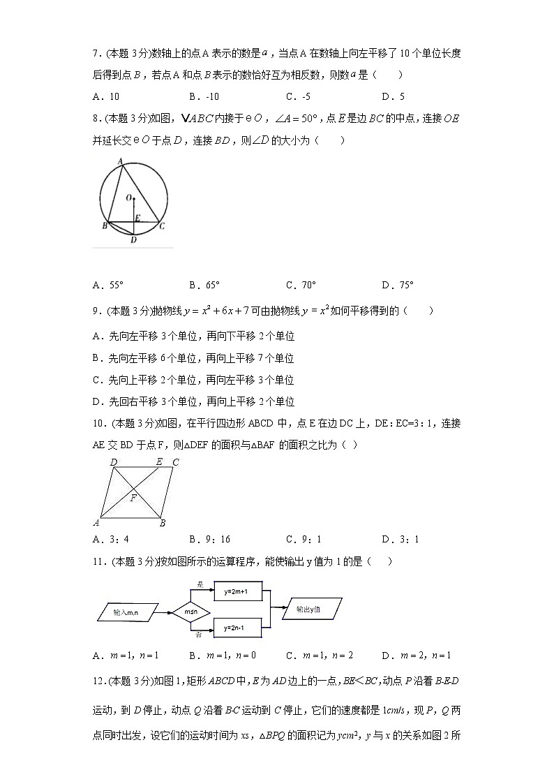 2021年广西百色市中考数学押题试卷（二）（word版 含答案）02