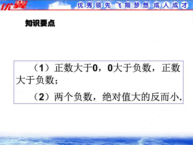 人教版数学七年级上册1.2.4 第2课时 有理数大小的比较课件06