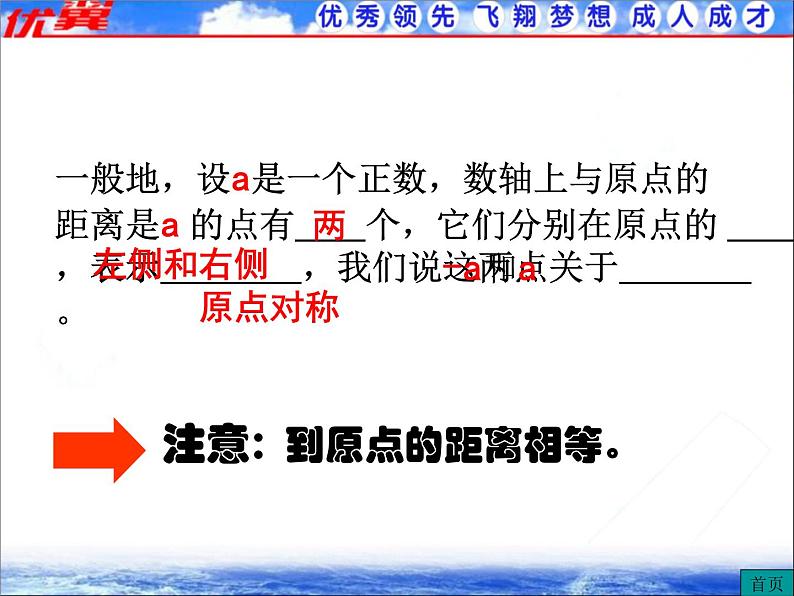 人教版数学七年级上册1.2.3 相反数课件05