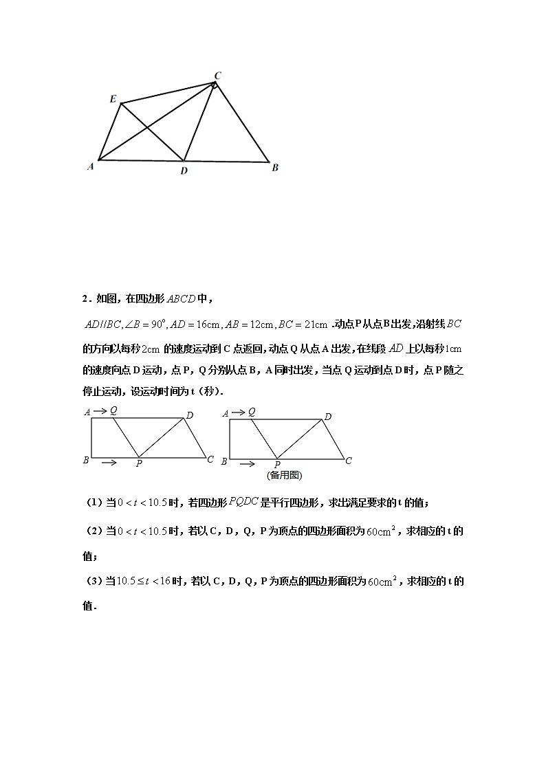 解答题压轴题训练（二）（原卷版）八年级数学下学期期末考试压轴题专练（人教版，尖子生专用）03