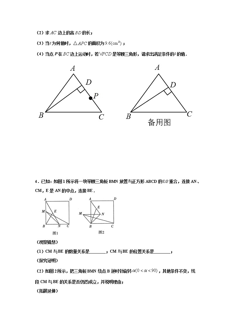 解答题压轴题训练（四）（原卷版）八年级数学下学期期末考试压轴题专练（人教版，尖子生专用）03