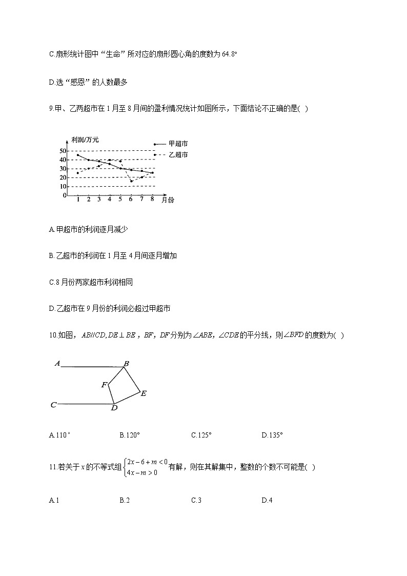 人教版七年级数学下册 暑假作业（13）第3页