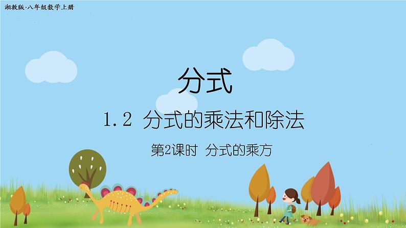 新湘教版八年级数学上册 1.2.2《分式的乘方》PPT课件01