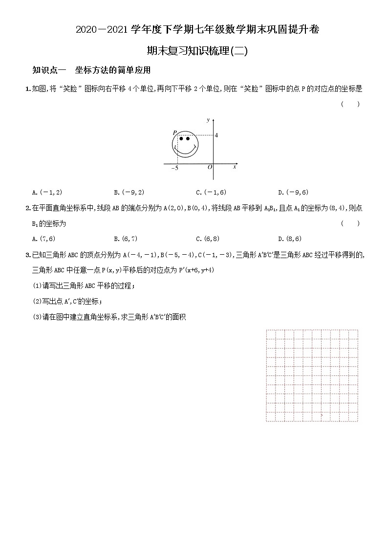 专题02  人教版2020-2021学年下学期七年级数学期末复习知识梳理（二）巩固提升卷01