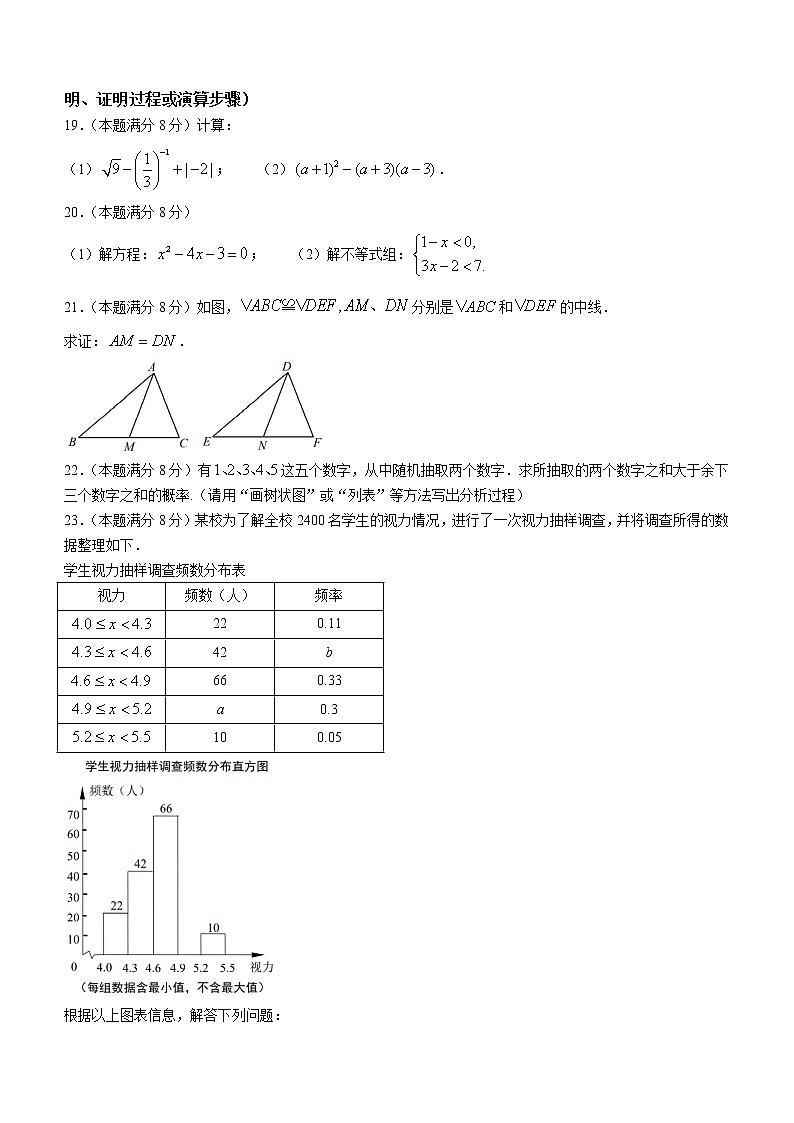 2021年江苏省无锡市梁溪区中考模拟考试数学试卷（一模）03