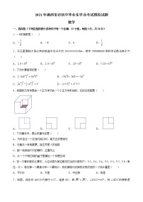 2021年内蒙古满洲里市中考模拟考试数学试题