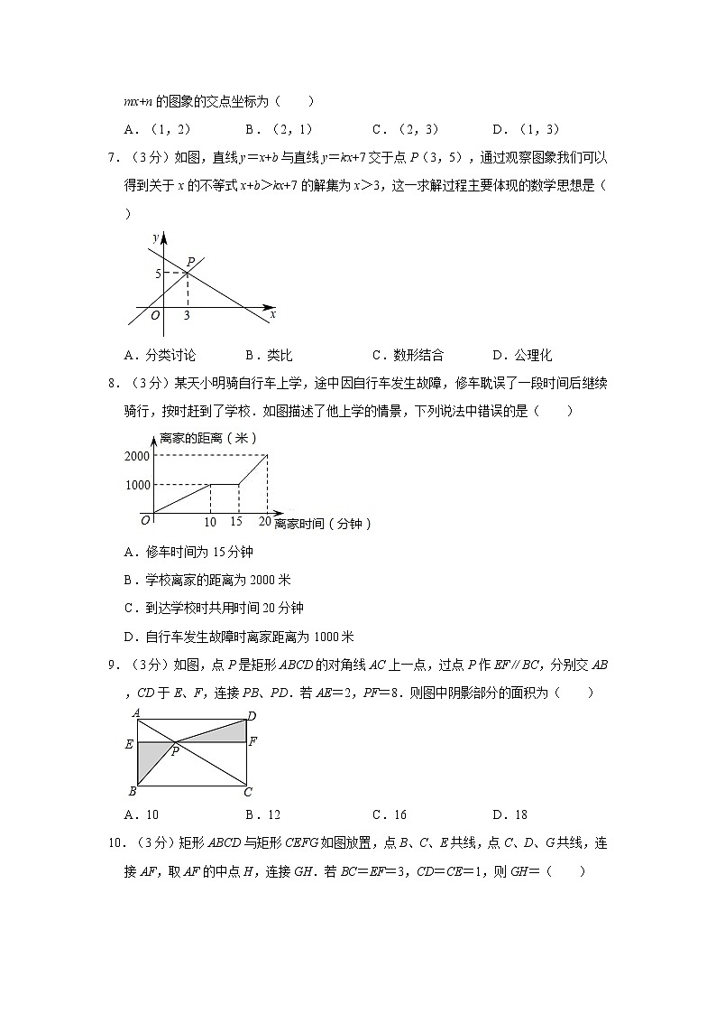 2020-2021学年四川省南充市嘉陵区大通中学八年级（下）期末数学试卷第2页