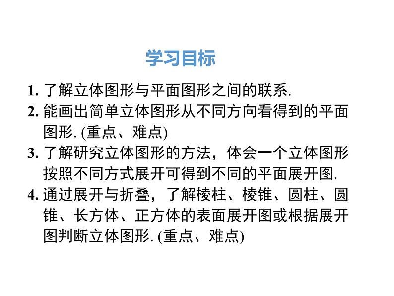 人教版数学七年级上册从不同的方向看立体图形和立体图形的展开图课件图形的展开图第2页