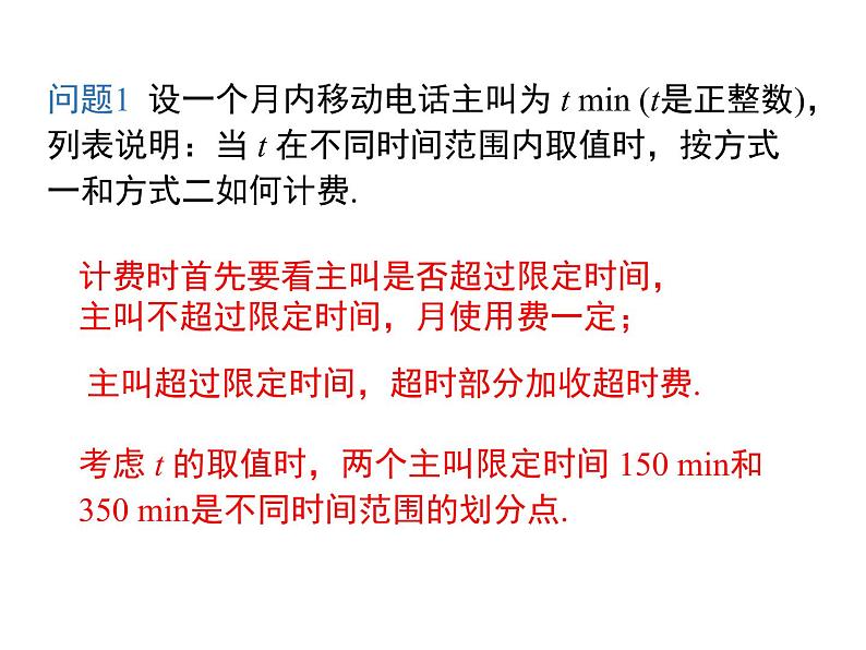 人教版数学七年级上册电话计费问题课件第6页