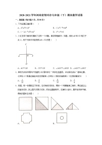 河南省郑州市2020-2021学年七年级下学期期末数学试卷（word版 含答案）