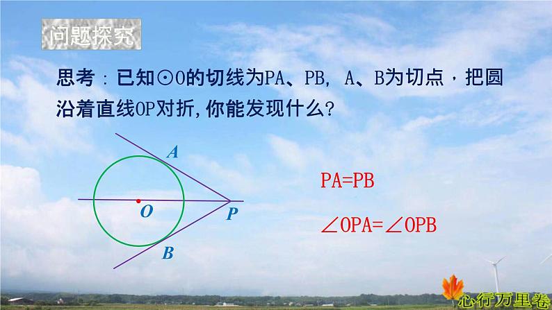 人教版数学初中九年级上册第二十四章第二节第2课时圆的切线长课件第5页