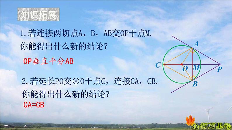 人教版数学初中九年级上册第二十四章第二节第2课时圆的切线长课件第8页