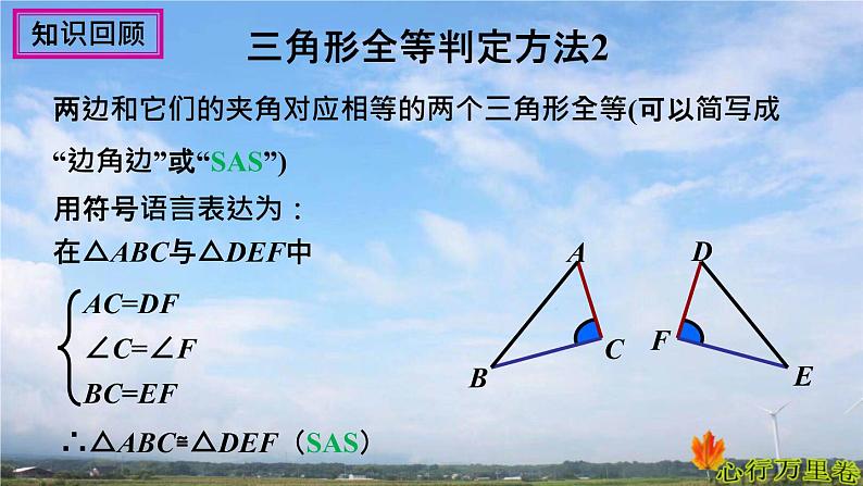 人教版数学初中八年级上册第十二章第二节第3课时全等三角形的判定ASA,AAS课件第3页