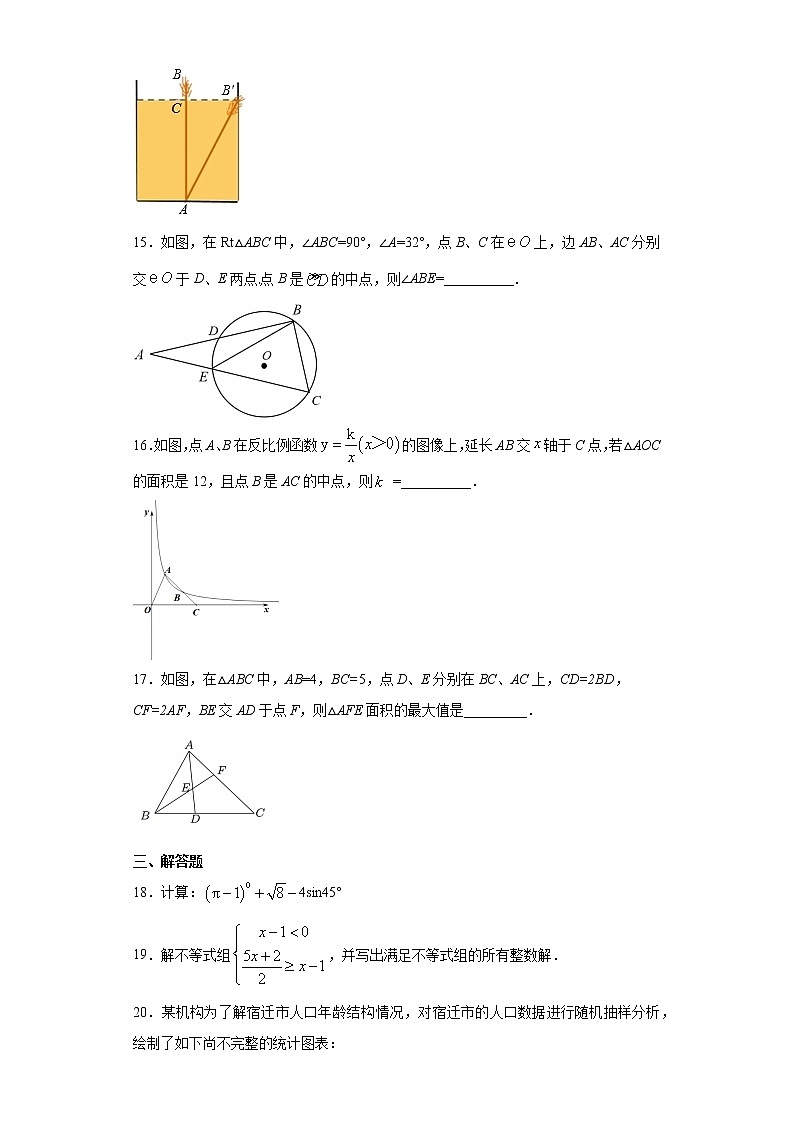 2021年江苏省宿迁市中考数学真题及答案 (wrod版)03