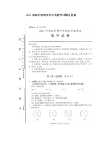 2021年湖北省武汉市中考数学试题及答案（图片版）