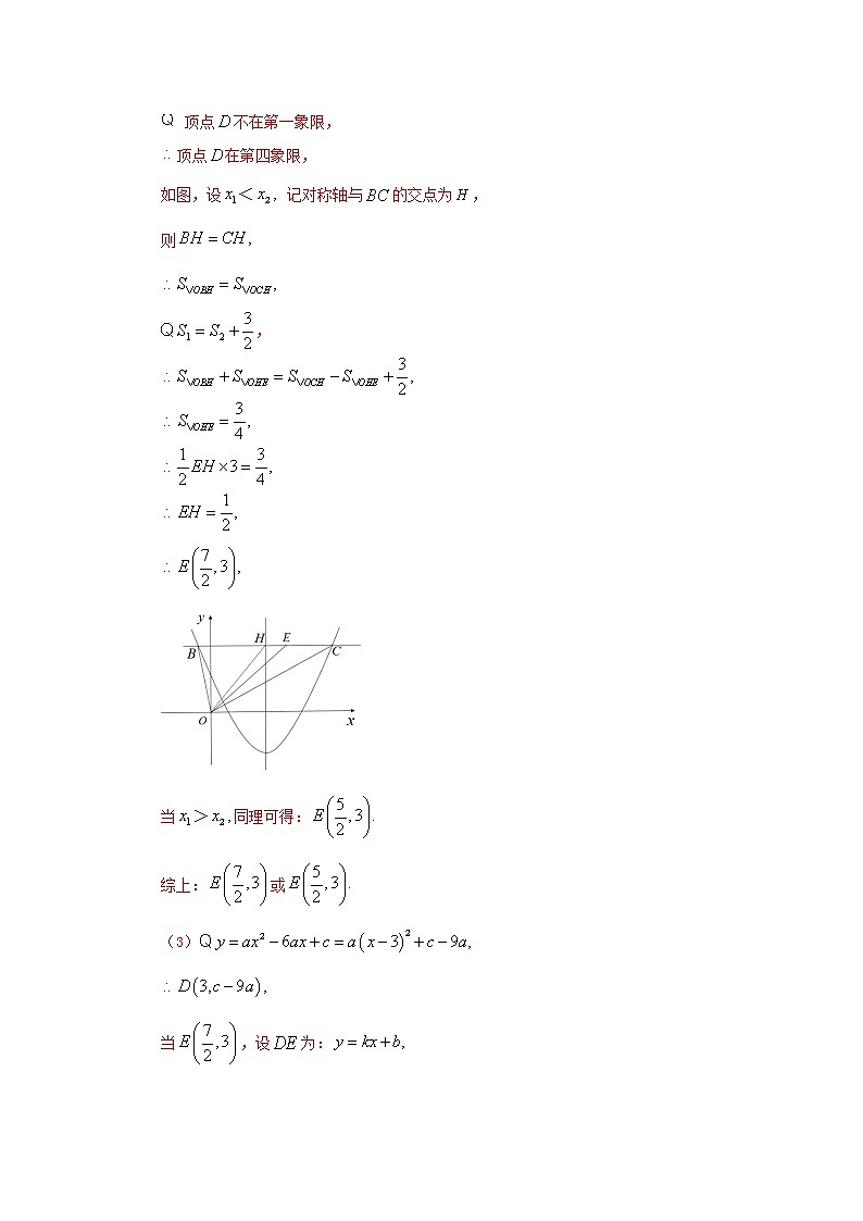 类型一 二次函数公共点问题-2021年中考数学二轮复习重难题型突破02