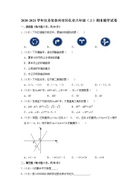 -江苏省泰州市兴化市2020-2021学年八年级上学期期末数学试卷（word解析版）