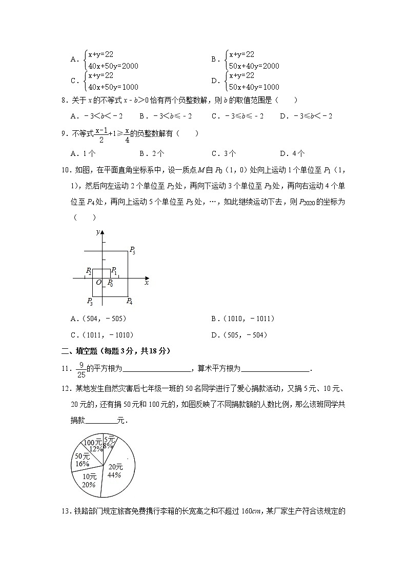 北京市朝阳区2020-2021学年下学期期末考试七年级数学模拟试卷4 （word版 含答案）02