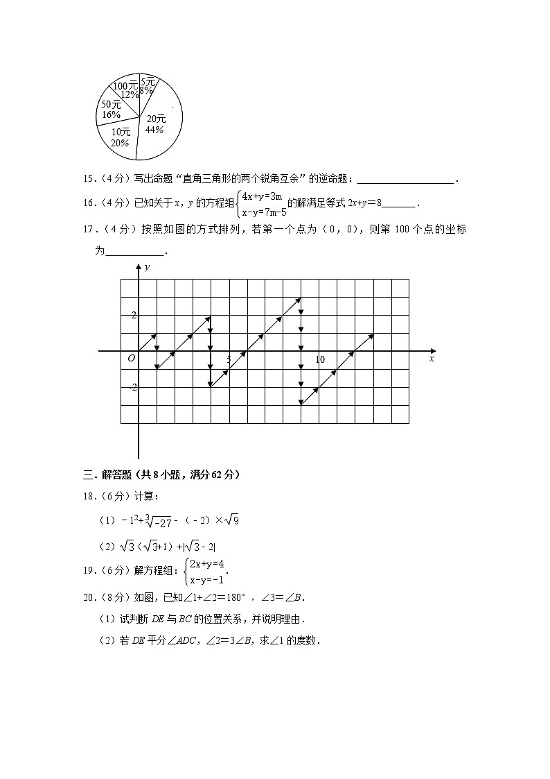 广东省东莞市2020-2021学年 七年级下学期数学期末提升试卷（word版 含答案）03