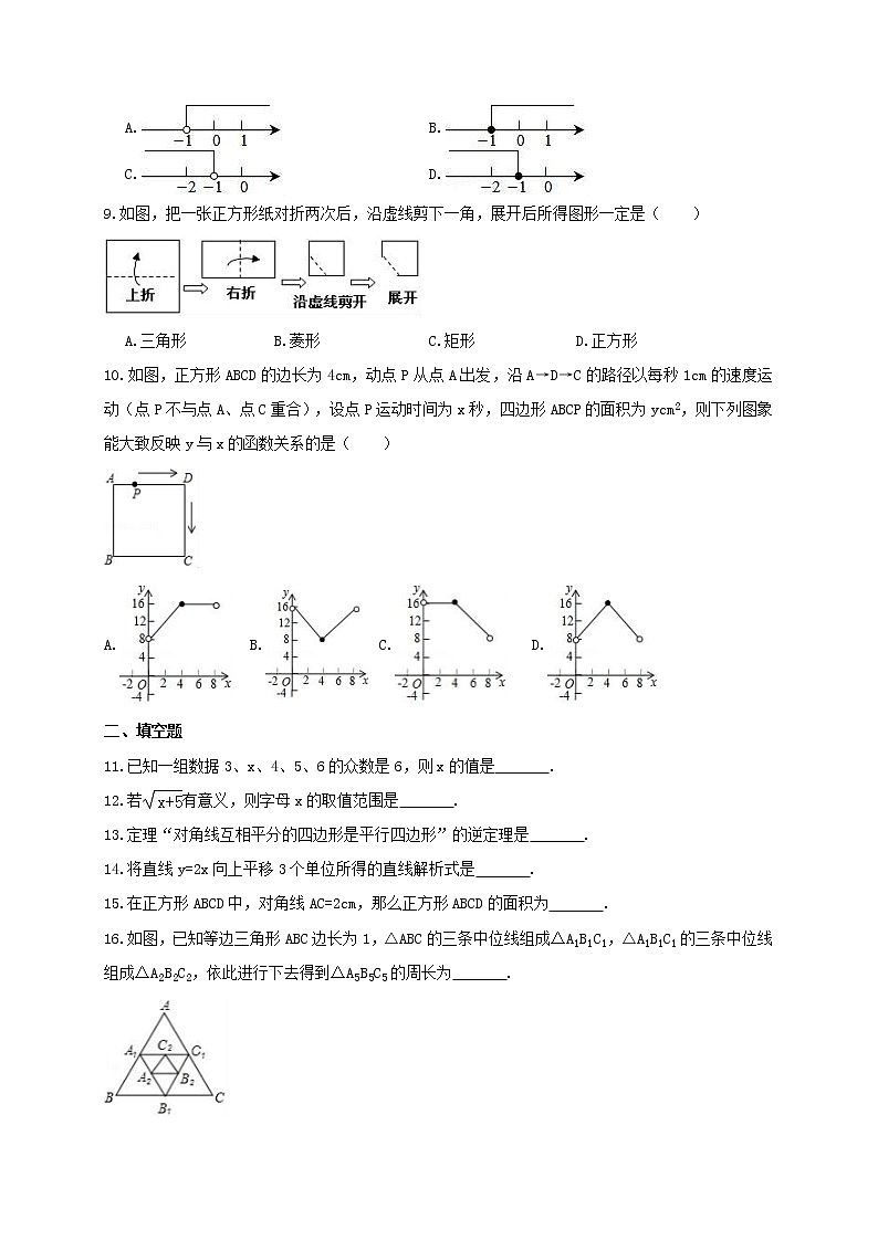 2021年人教版八年级数学下册期末模拟试卷一（含答案）02