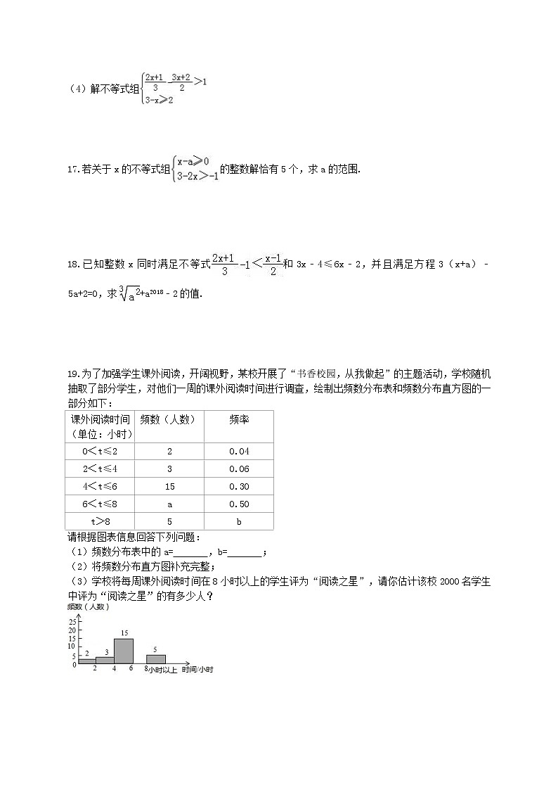 2021年人教版数学七年级下学期期末模拟试卷一（含答案）第3页